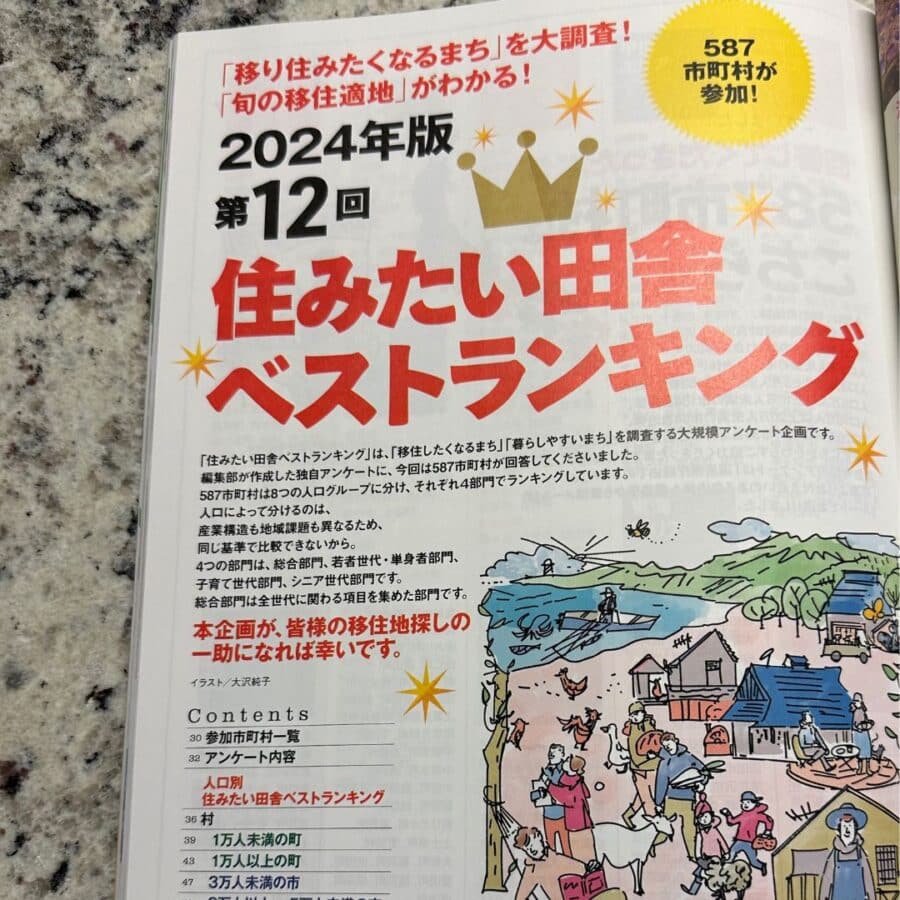 In this magazine, there are 8 winners for the most livable small cities in Japan