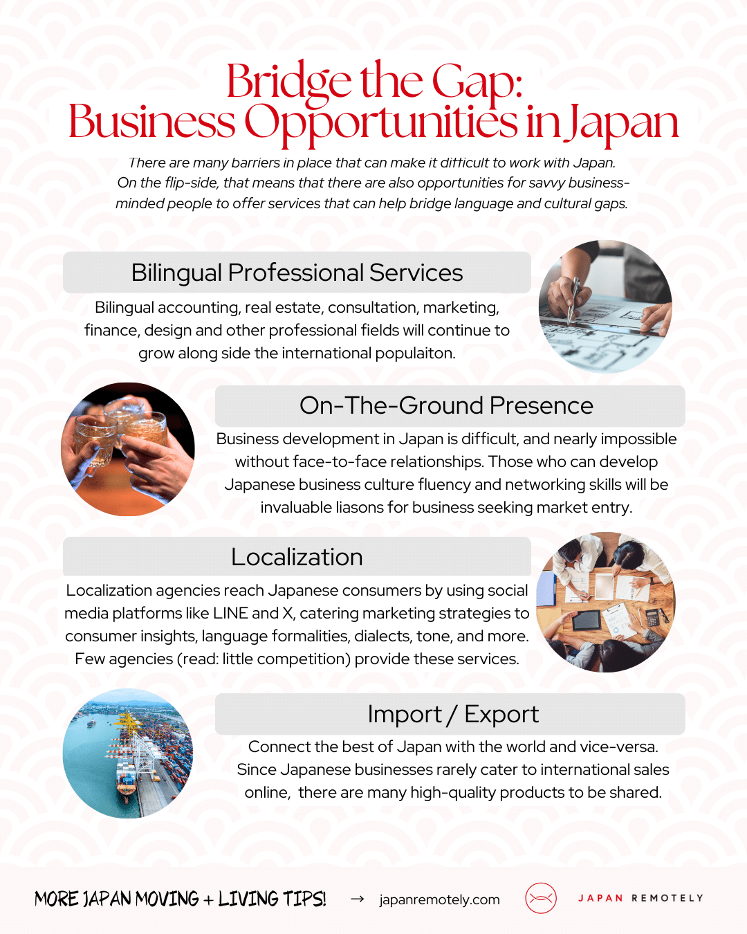Business Opportunities to Bridge the Language and Cultural Gaps with Japan